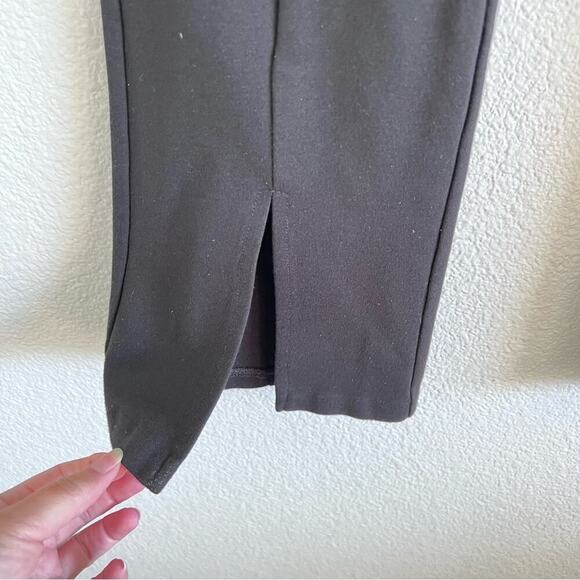 Leith Elastic Waist Front Ankle Slit Pant/Legging - Picture 4 of 11